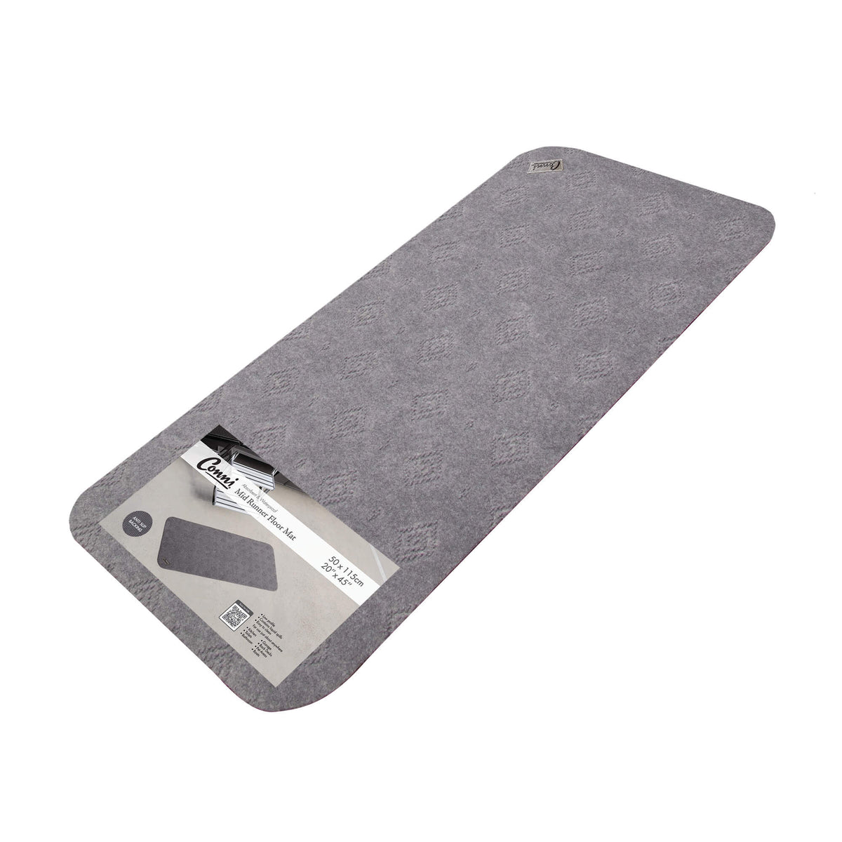 Quintro Healthcare Bathroom & Toilet Grey Conni Floor Mat - Mid Runner
