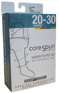 Quintro Healthcare Compression Black / Small / Long Core-Spun Unisex Socks Moderate Support 20-30mmHg