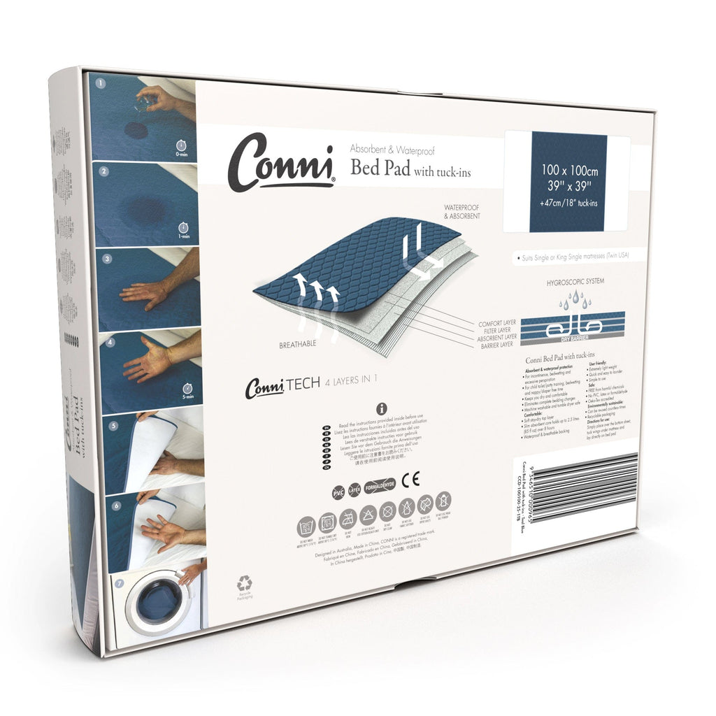 Quintro Healthcare Continence Conni Bed Pad with Tuck-Ins