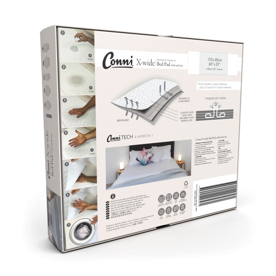 Quintro Healthcare Continence Conni Bed Pad X-Wide Tuck-Ins