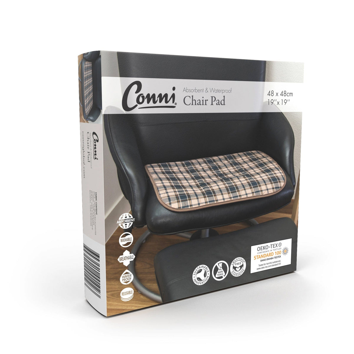 Quintro Healthcare Continence Tartan Conni Chair Pad Small