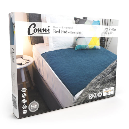 Quintro Healthcare Continence Teal Conni Bed Pad with Tuck-Ins