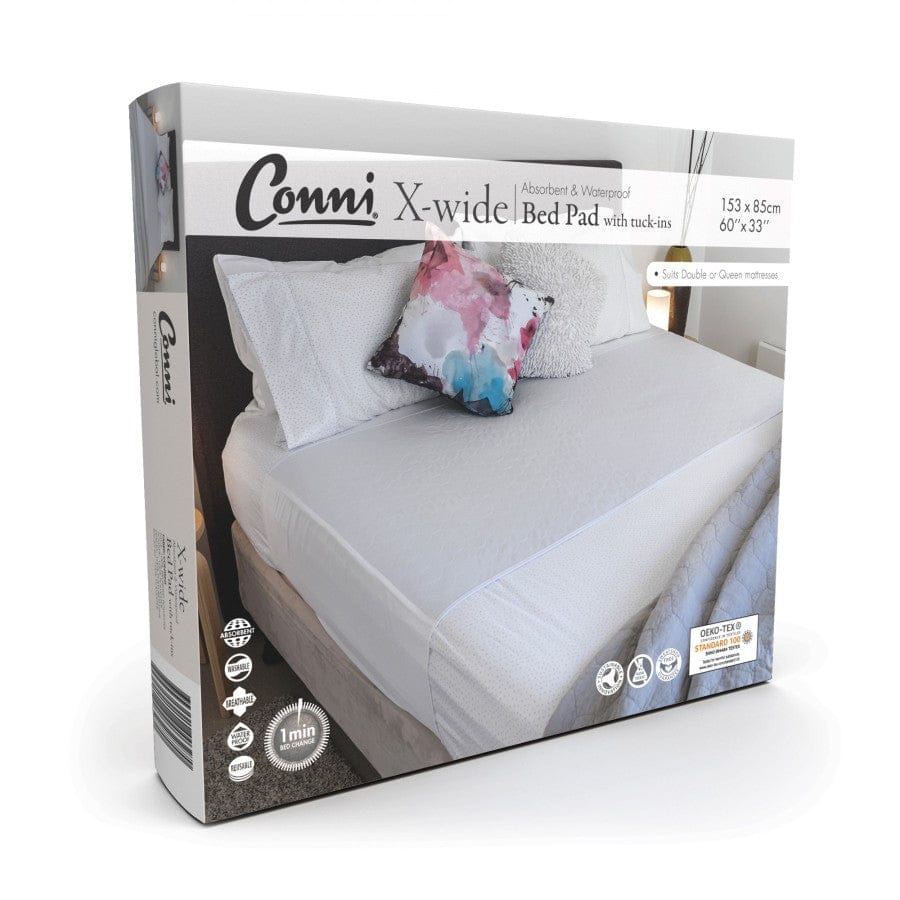 Quintro Healthcare Continence White Conni Bed Pad X-Wide Tuck-Ins