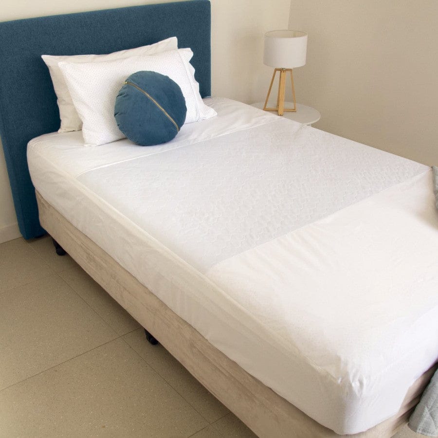 Quintro Healthcare Continence White Conni Fitted Bed Pad Sheet - King Single
