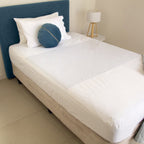 Quintro Healthcare Continence White Conni Fitted Bed Pad Sheet - King Single
