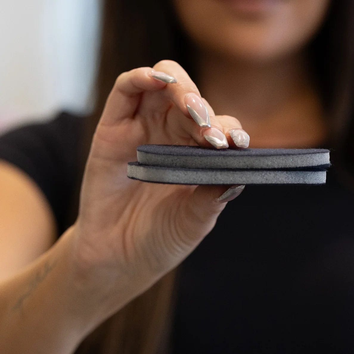 Quintro Healthcare Daily Living Aids Bakslap Black Washable Sponge Replacement Pack (x3)