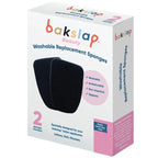 Quintro Healthcare Daily Living Aids Bakslap Black Washable Sponge Replacement Pack (x3)