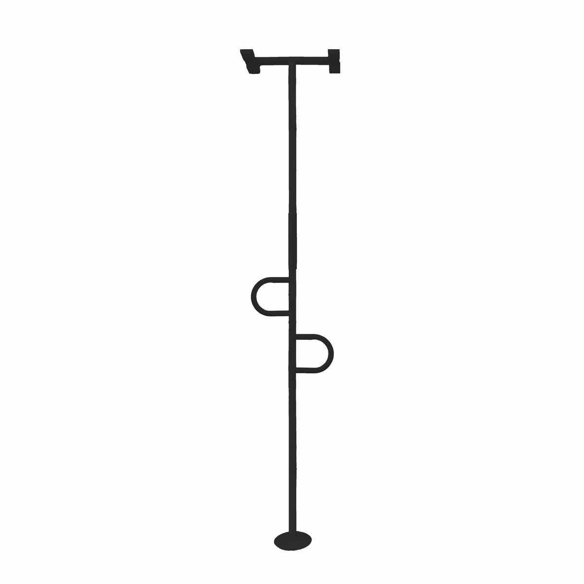 Quintro Healthcare Furniture & Supports Black Stander Double Handle F2C Grab Bar