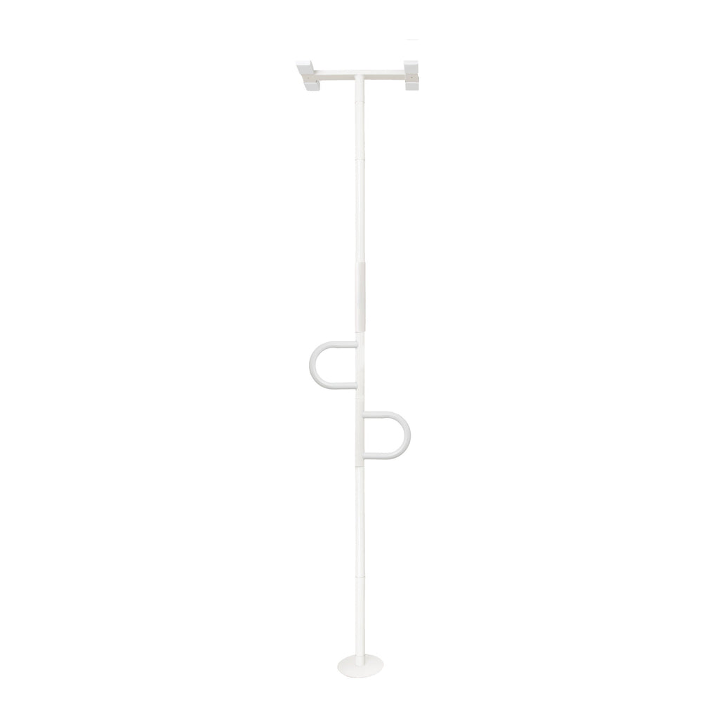 Quintro Healthcare Furniture & Supports White Stander Double Handle F2C Grab Bar