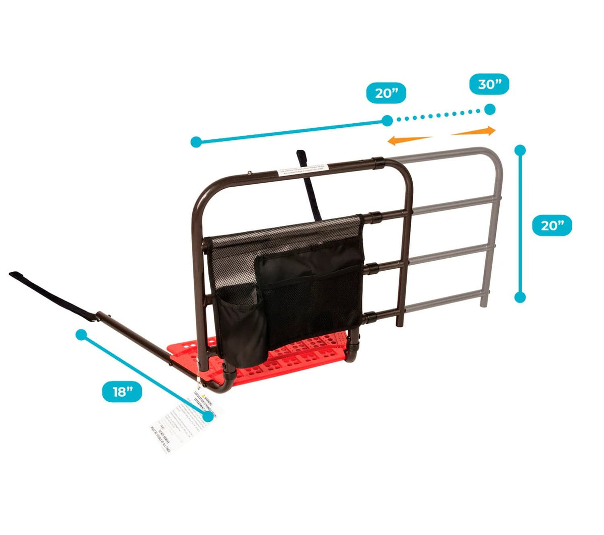 Quintro Healthcare Furniture & Supports Wonder EZ Adjust Bed Rail