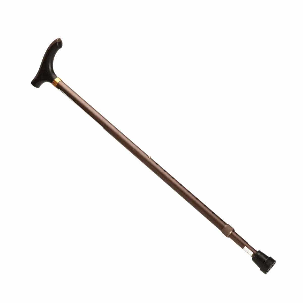 Quintro Healthcare Walking Aids Brown Max Mobility Aluminium Adjustable Walking Cane