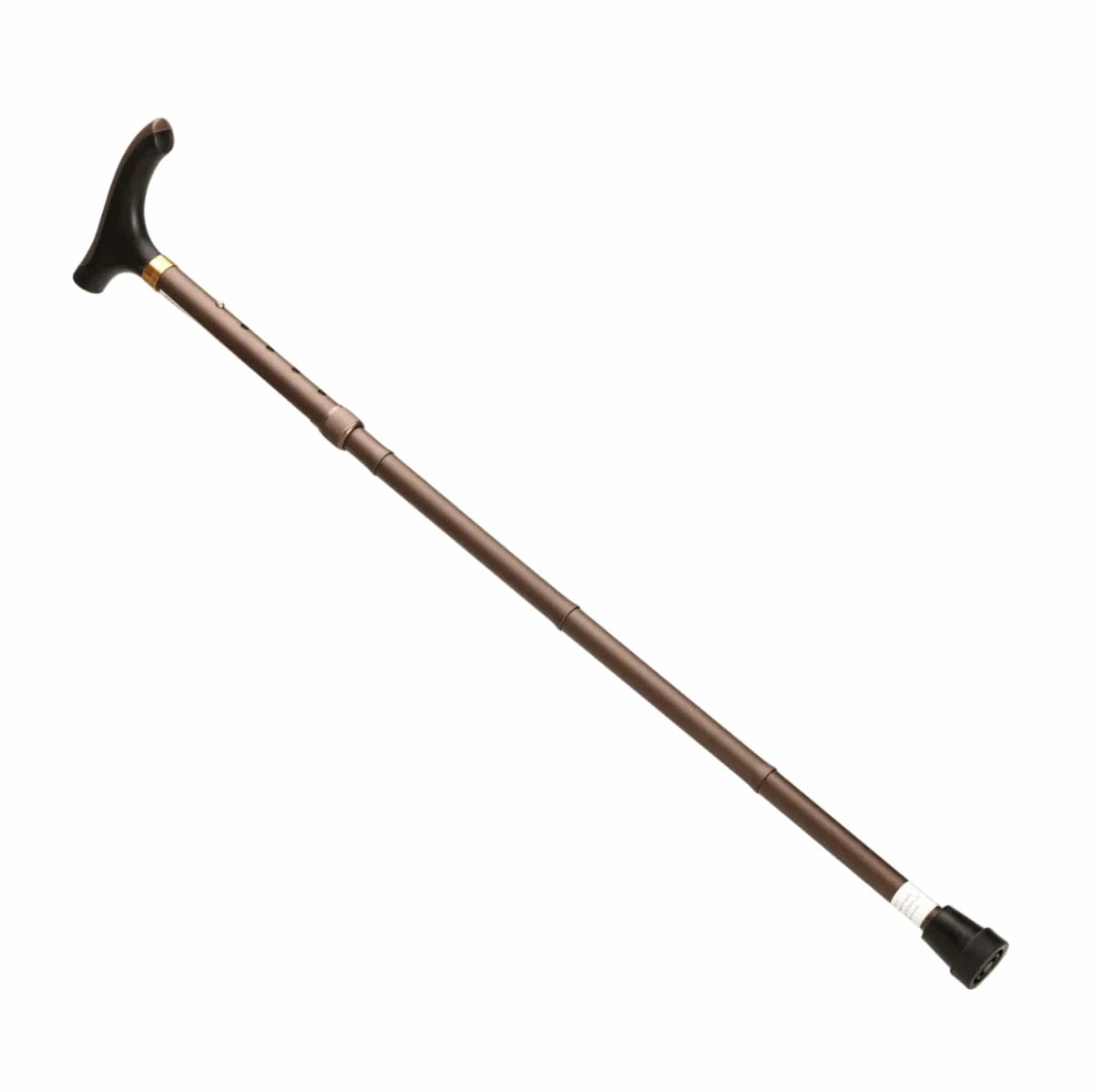 Quintro Healthcare Walking Aids Brown Max Mobility Aluminium Folding Cane