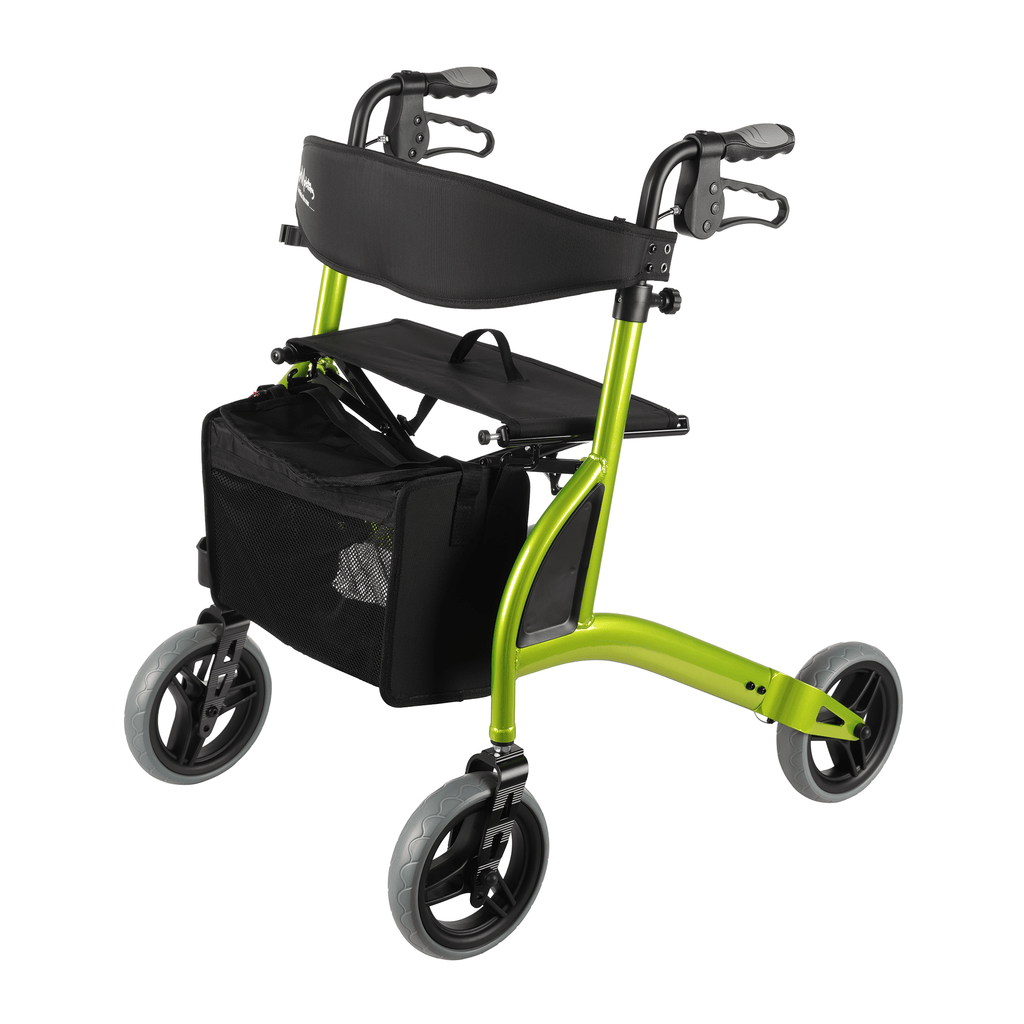 Quintro Healthcare Walking Aids Green Max Mobility Alpha 438s Rollator