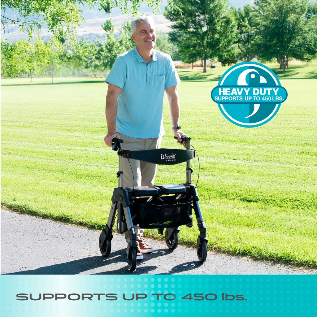 Quintro Healthcare Walking Aids Stander Wonder Rollator Heavy-Duty
