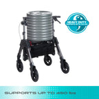 Quintro Healthcare Walking Aids Stander Wonder Rollator Heavy-Duty