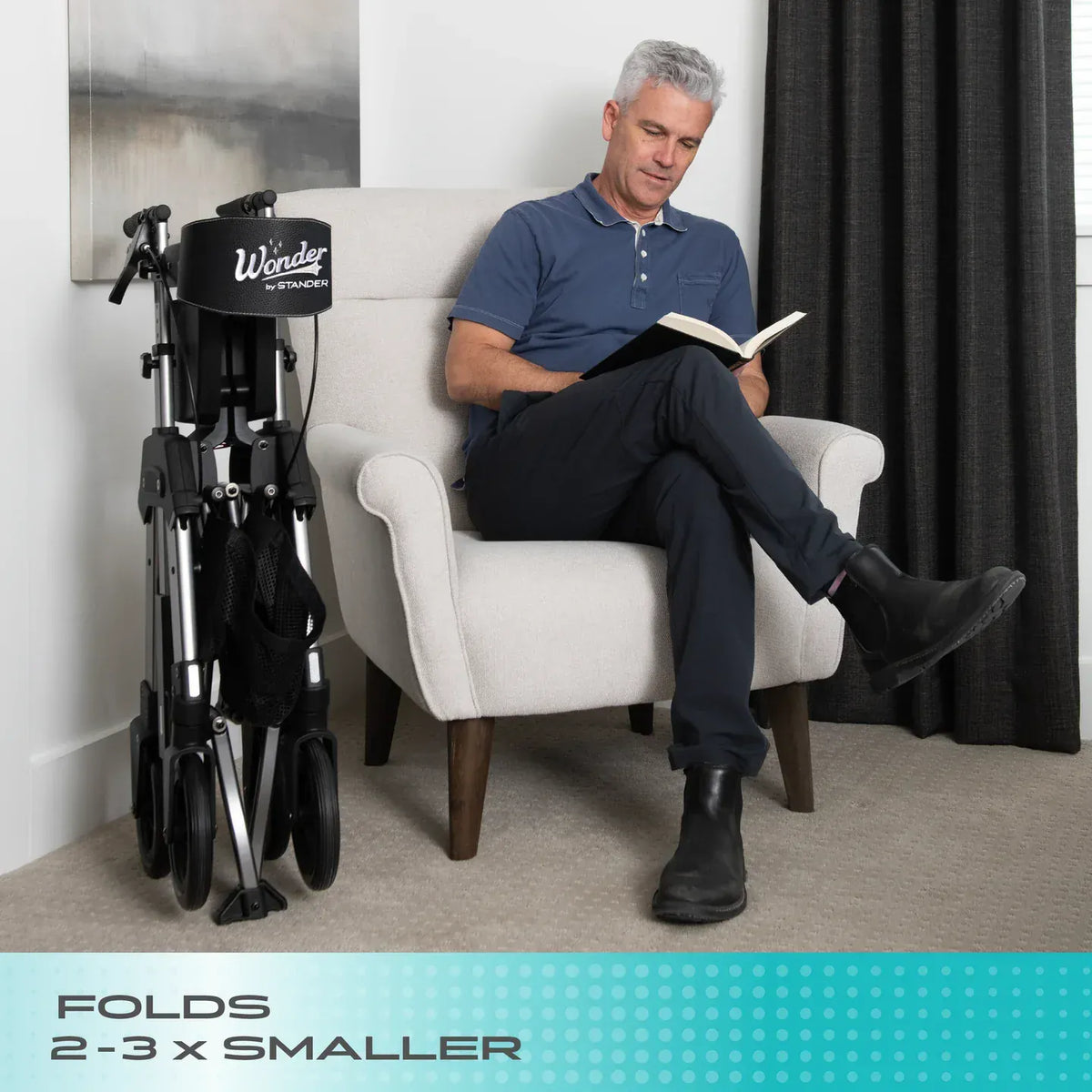 Quintro Healthcare Walking Aids Stander Wonder Rollator Heavy-Duty