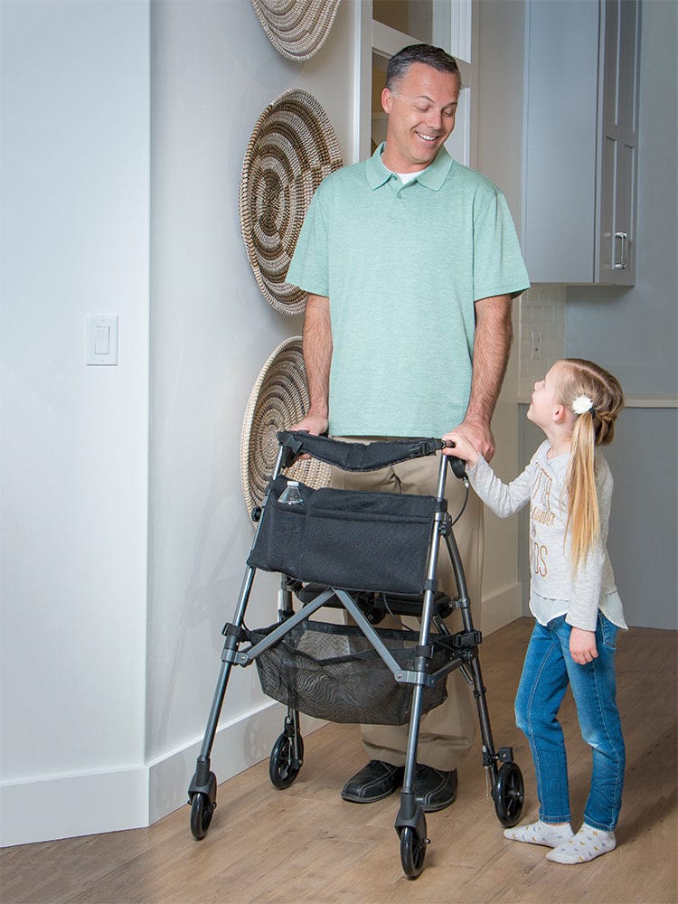 Quintro Healthcare Walking Aids Stander Wonder Rollator Plus (EZ Fold-N-Go Rollator)