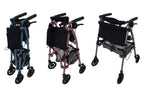 Quintro Healthcare Walking Aids Stander Wonder Rollator Plus (EZ Fold-N-Go Rollator)