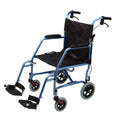 Quintro Healthcare Wheelchairs Blue Max Mobility LA1 Lightweight Transit Wheelchair