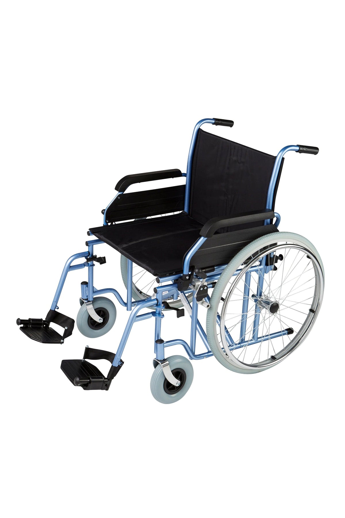 Quintro Healthcare Wheelchairs Max Mobility HD1 Heavy Duty Wheelchair (Blue)