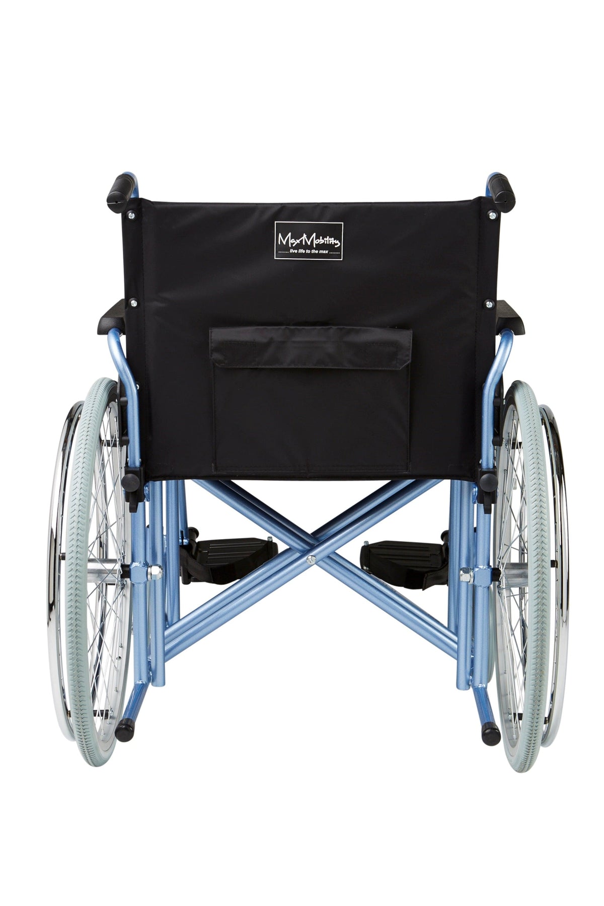 Quintro Healthcare Wheelchairs Max Mobility HD1 Heavy Duty Wheelchair (Blue)