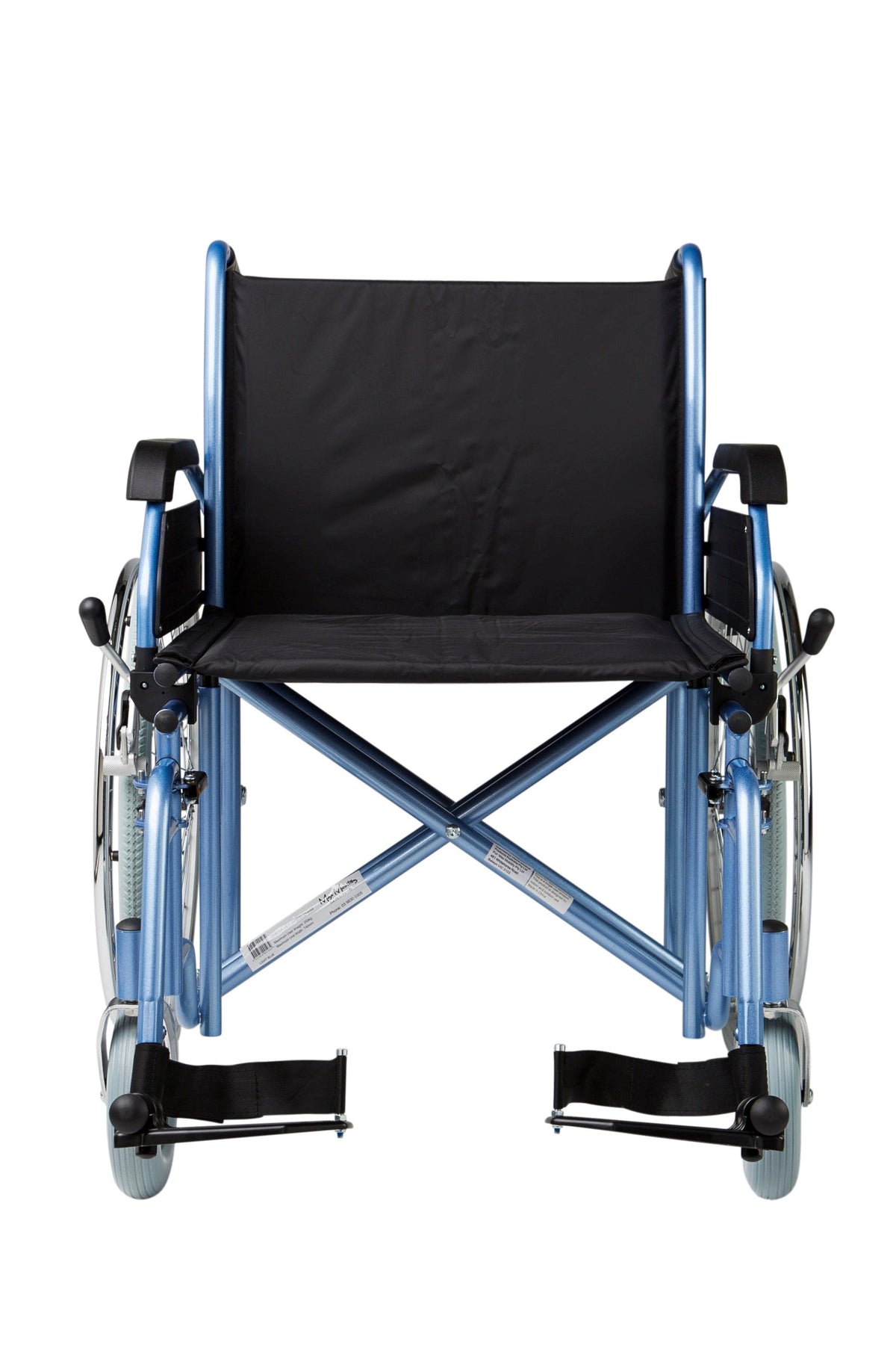 Quintro Healthcare Wheelchairs Max Mobility HD1 Heavy Duty Wheelchair (Blue)