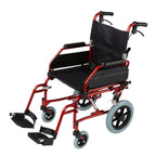 Quintro Healthcare Wheelchairs Red Max Mobility TA1 Transit Wheelchair