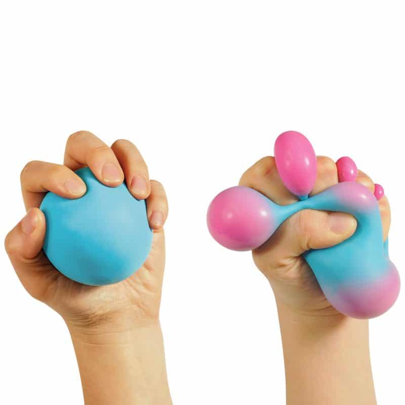 Schylling Hand Function Blue / Pink Nee-Doh Stress Ball - Colour Changing Nee-Doh