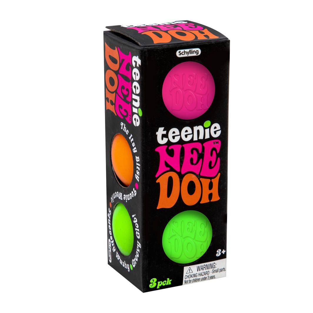 Schylling Hand Function Nee-Doh Stress Ball - Teenie Nee-Doh (Set of 3)