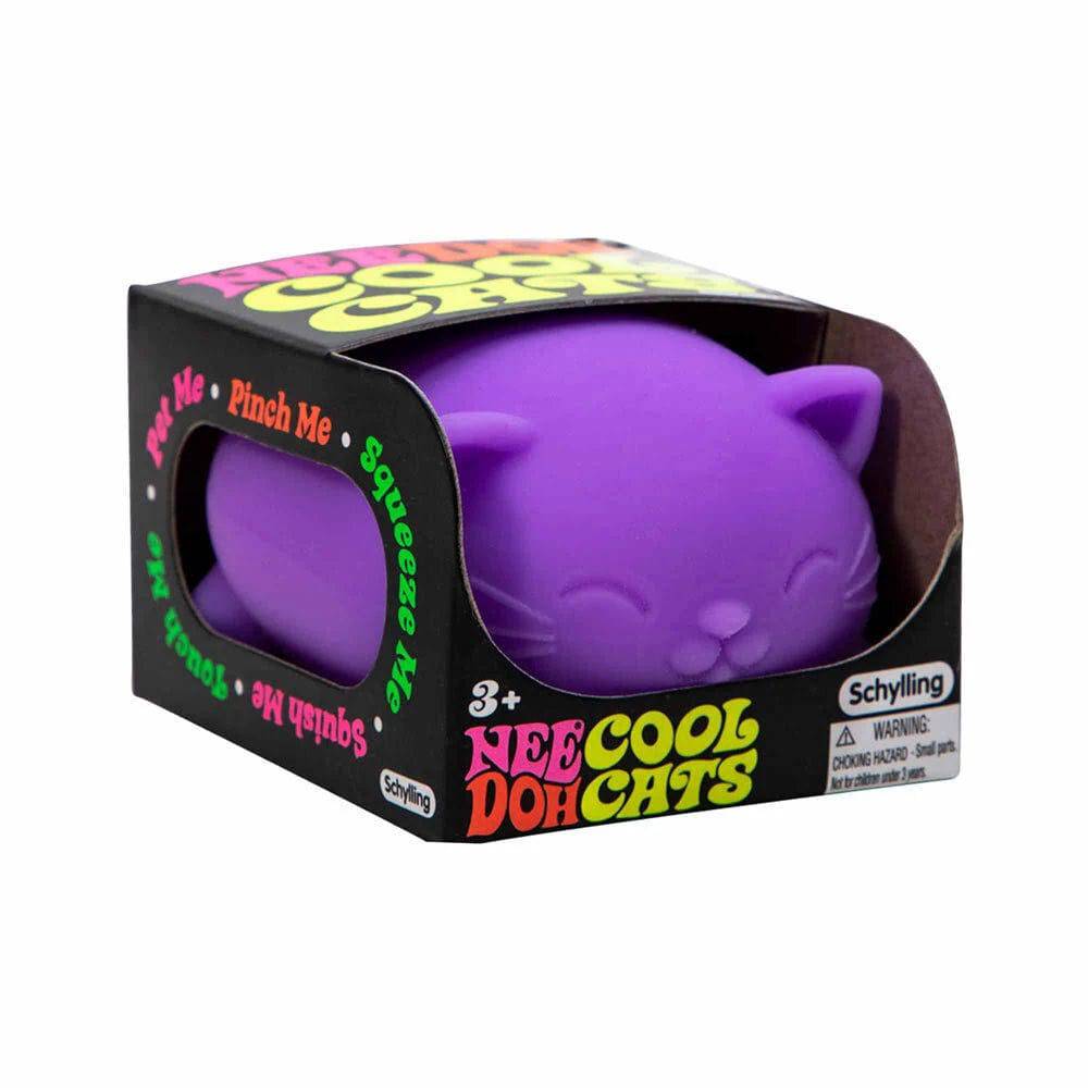 Schylling Hand Function Purple Nee-Doh Stress Ball - Cool Cats