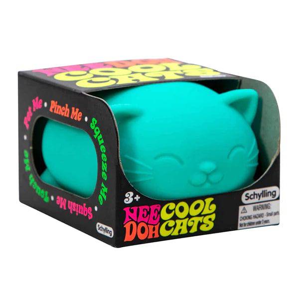 Schylling Hand Function Teal Nee-Doh Stress Ball - Cool Cats