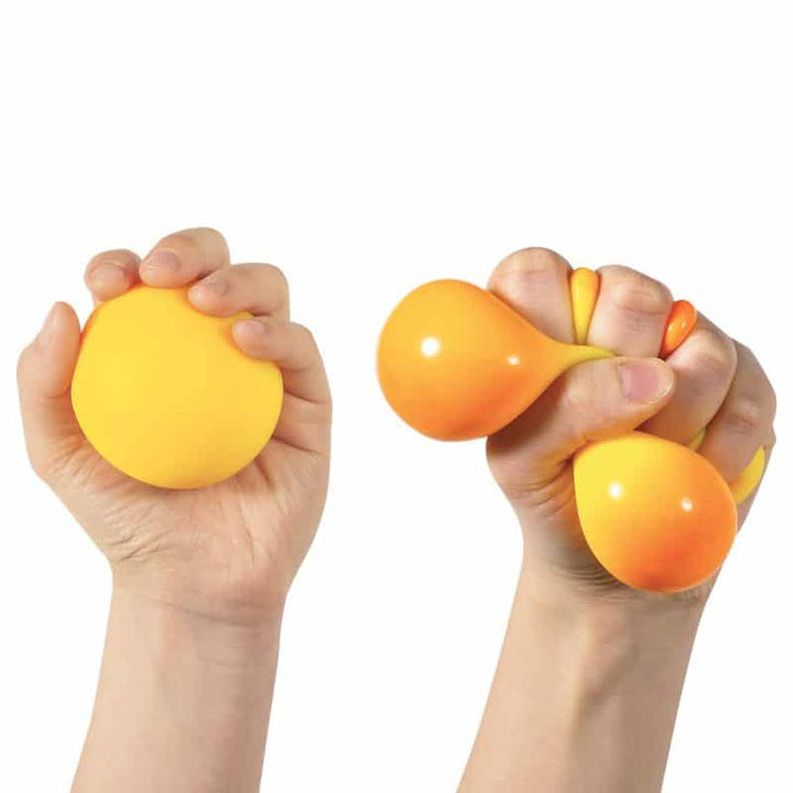 Schylling Hand Function Yellow / Orange Nee-Doh Stress Ball - Colour Changing Nee-Doh
