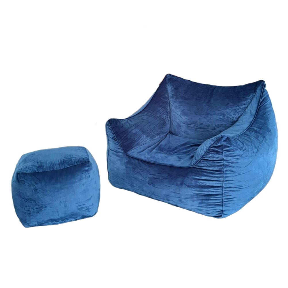 Sensory Support Active Seating Sensory Foam-Filled Beanbag Chair with Ottoman
