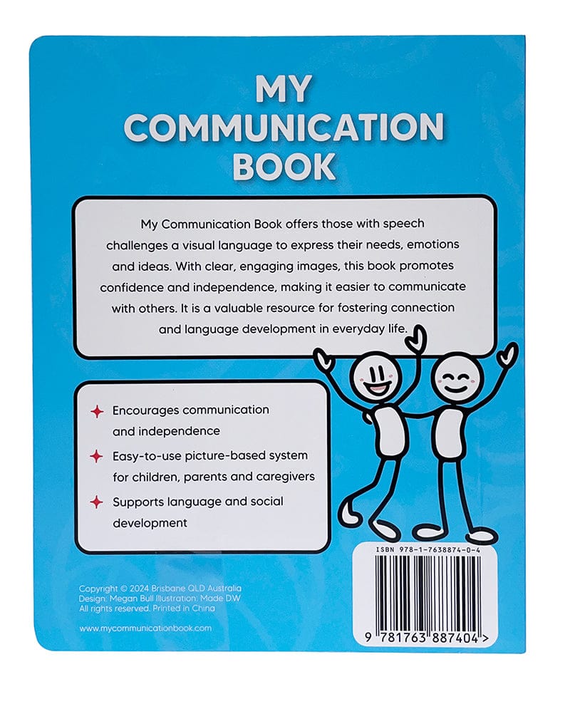 Sensory Support Classroom & School Tools My Communication Book – Picture-Based Tool to Give Every Child a Voice