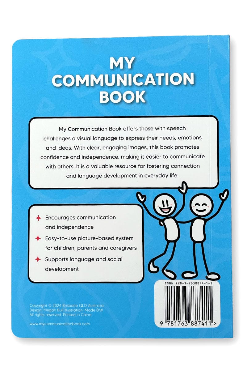 Sensory Support Classroom & School Tools My Communication Book – Picture-Based Tool to Give Every Child a Voice