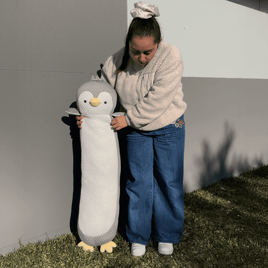 Sensory Support Cooling Blanket Cuddle Penguin Body Cushion
