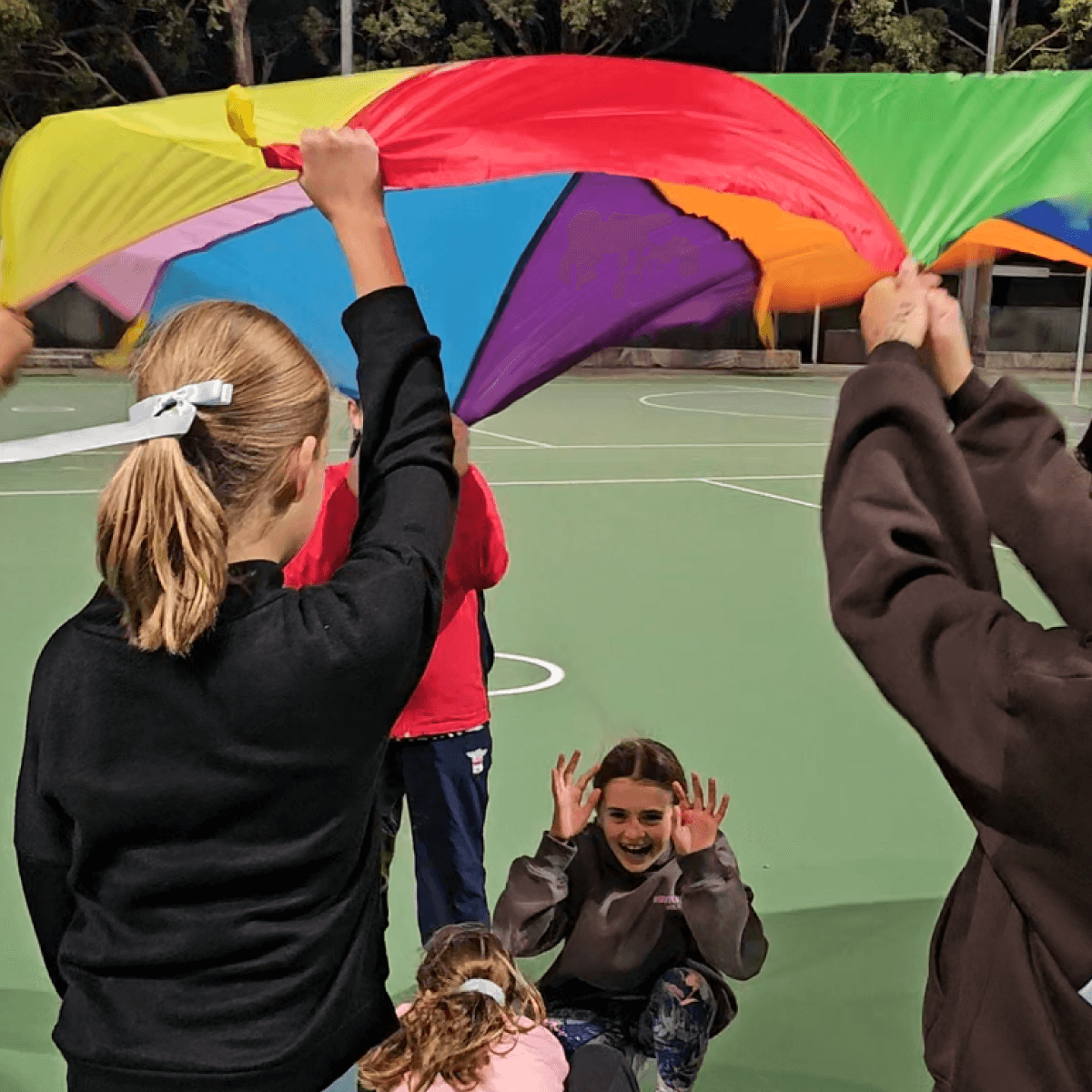 Rainbow Parachute: Active Group Play for All Ages