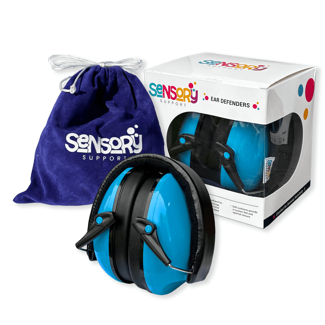 Sensory Support Hearing Protection Bright Sky Blue Ear Defenders