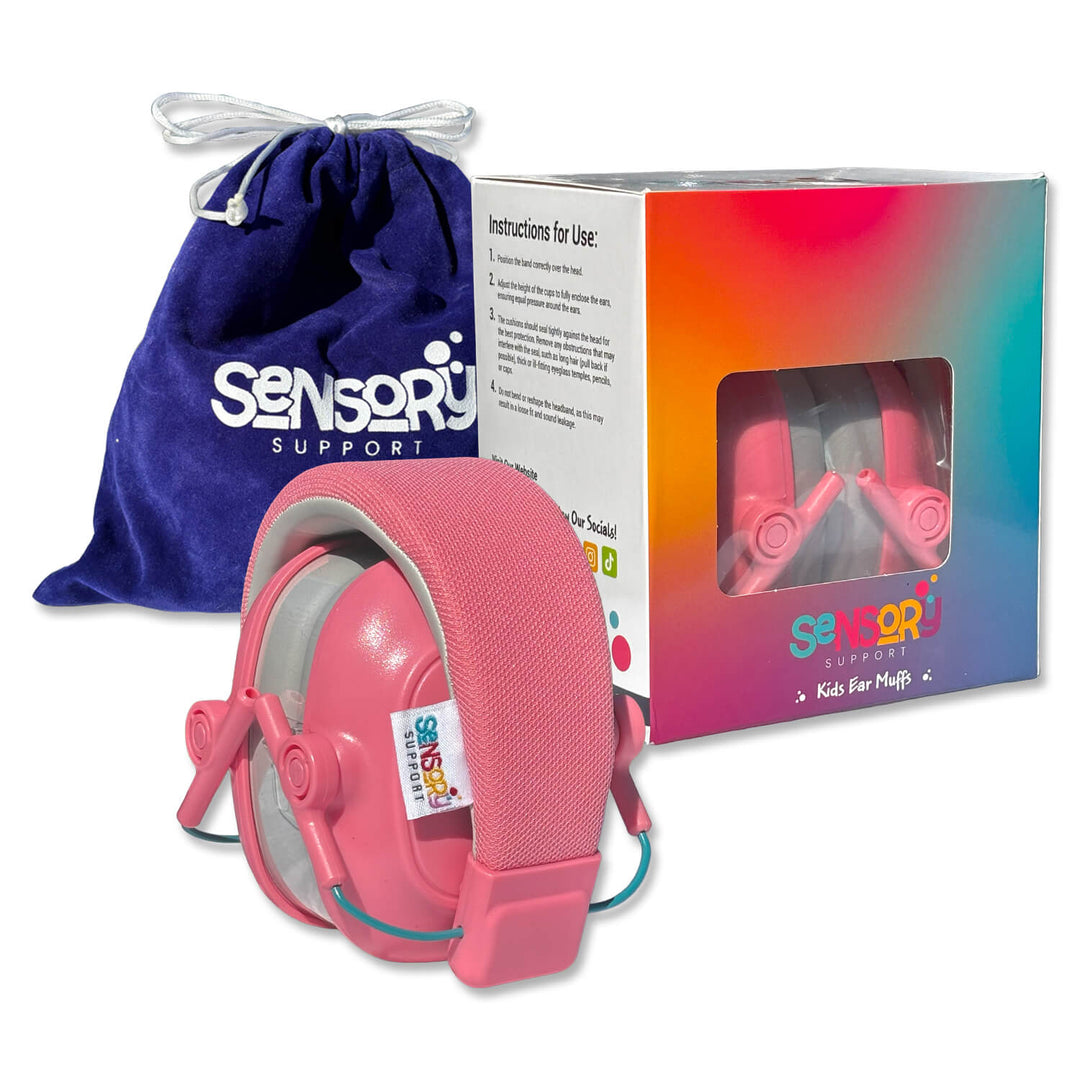 Sensory Support Hearing Protection Dark Pastel Pink Kids Ear Muffs