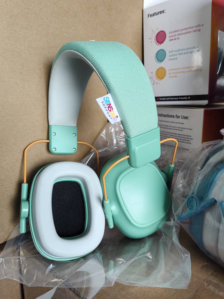 Sensory Support Hearing Protection Green Kids Ear Muffs