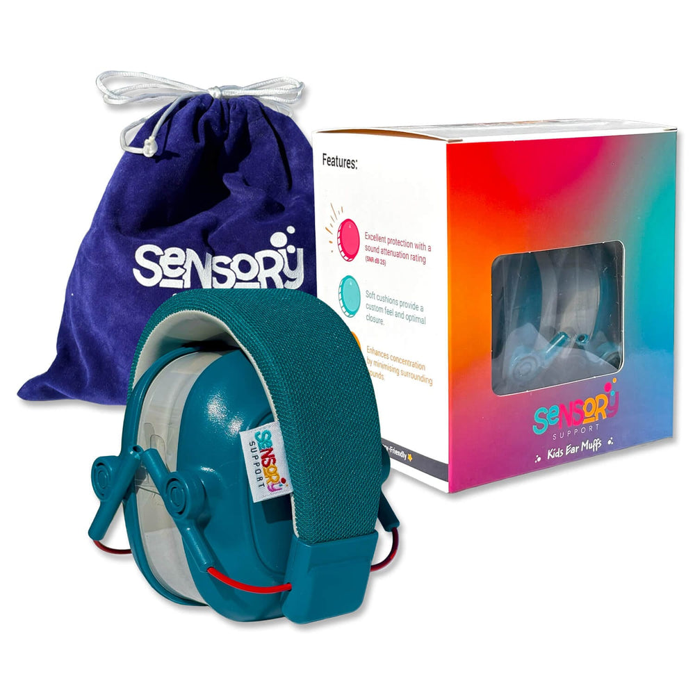Sensory Support Hearing Protection Ocean Blue Kids Ear Muffs
