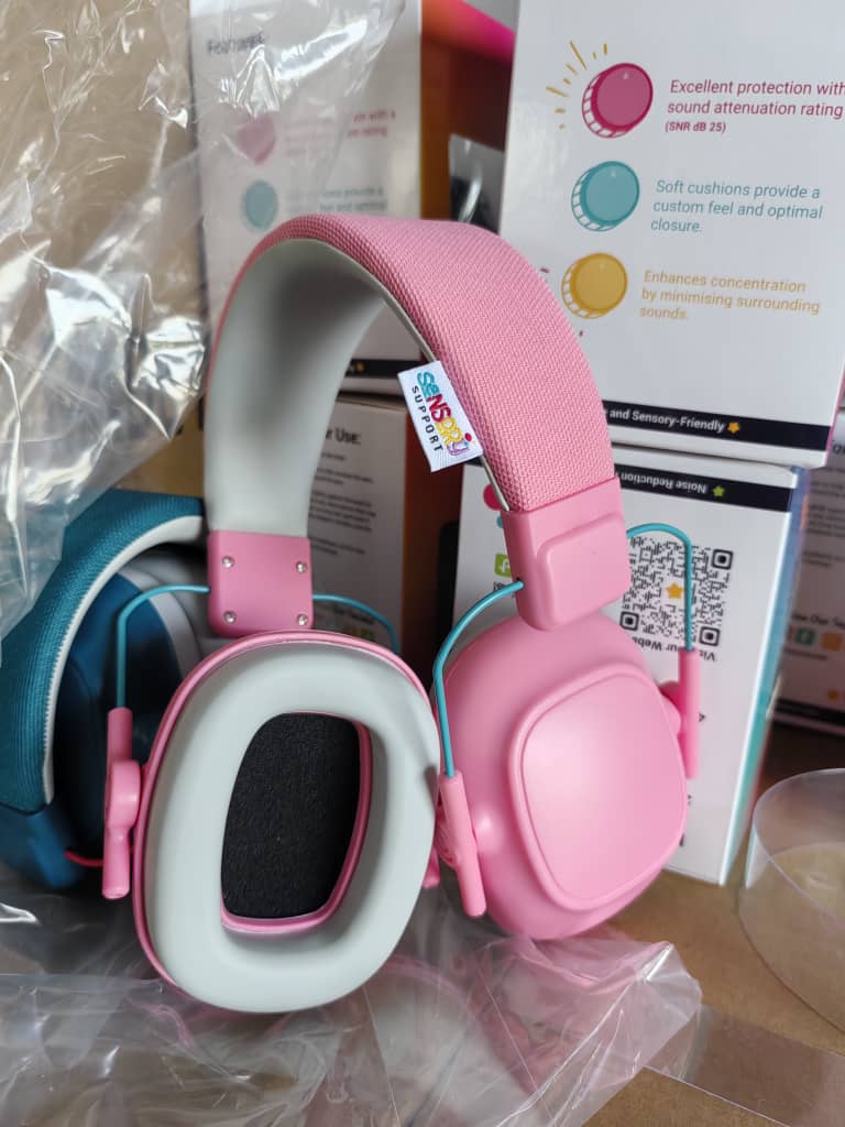 Sensory Support Hearing Protection Pink Kids Ear Muffs