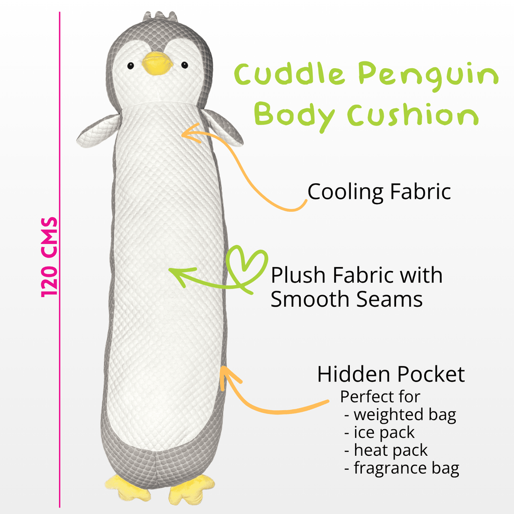 Sensory Support Pillow Cuddle Penguin Cooling Body Cushion