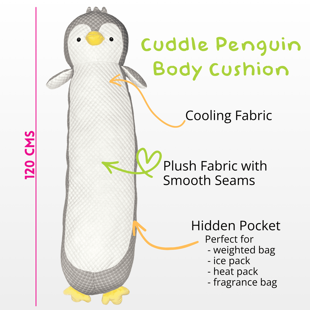 Sensory Support Pillow Cuddle Penguin Cooling Body Cushion