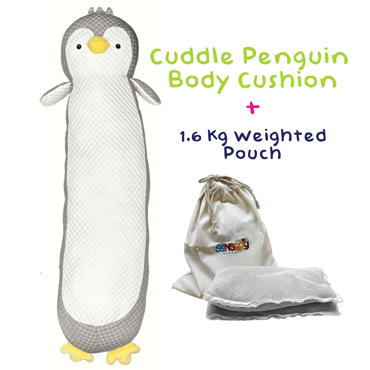 Sensory Support Pillow Yes Cuddle Penguin Cooling Body Cushion
