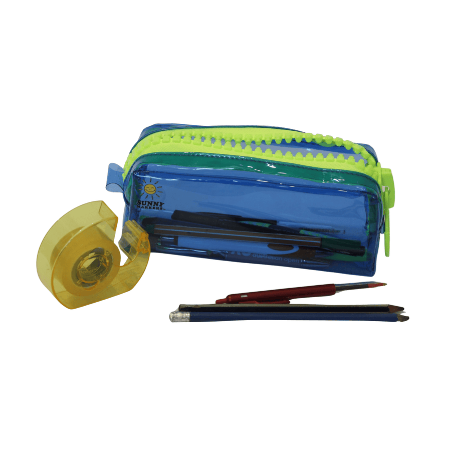 Sensory Support School & Classroom Blue Easy-Open Pencil Case