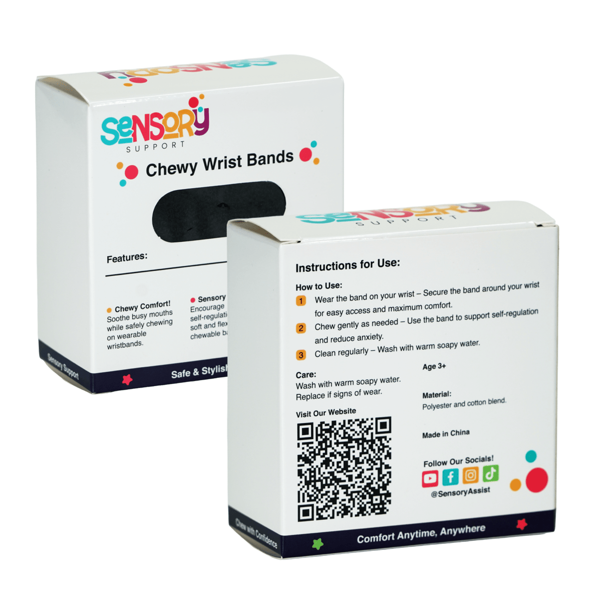 Sensory Support Sensory Bite Band Chewy Wrist Bands