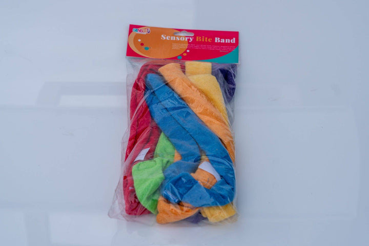 Sensory Support Sensory Bite Band Pack of 6 Assorted Colours Bite Band