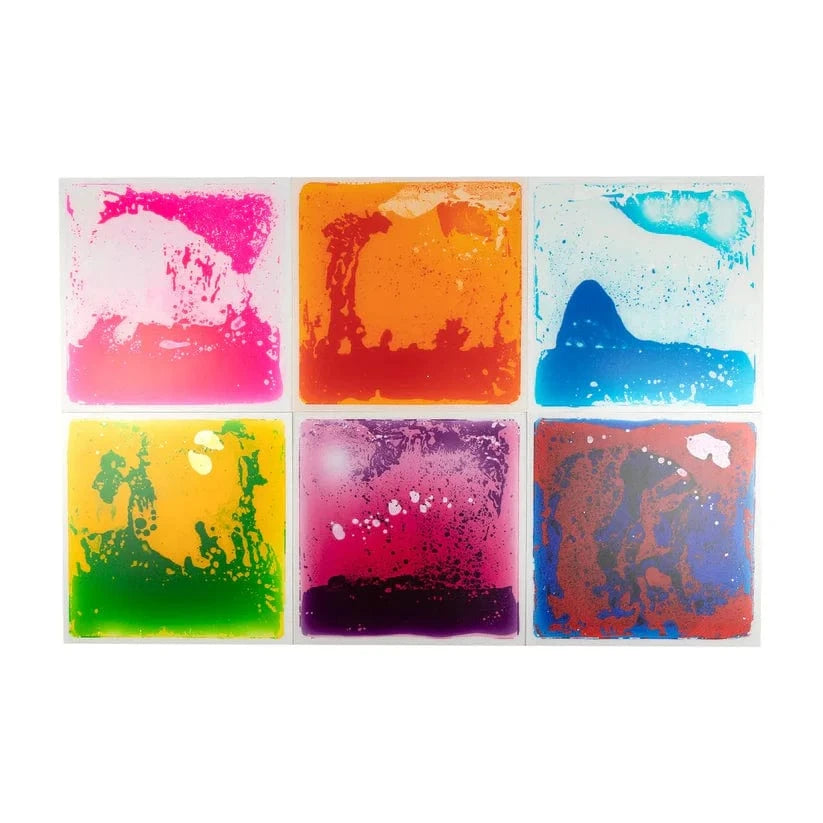 Sensory Support Sensory Floor Tiles Square Liquid Floor Tiles | Set of 6
