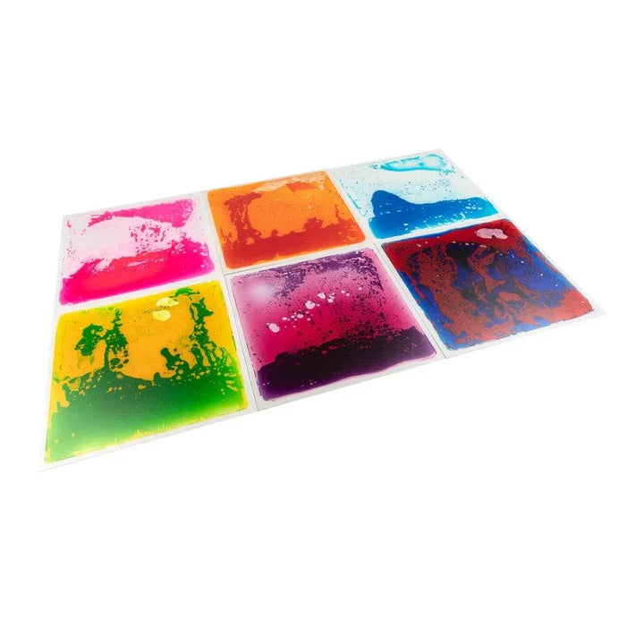 Sensory Support Sensory Floor Tiles Square Liquid Floor Tiles | Set of 6